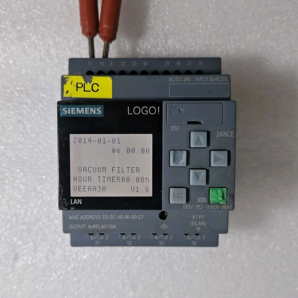 SIEMENS 6ED1052-1HB00-0BA8 24RCE LOGO PLC 6ED10521HB000BA8 AC/DC 24V